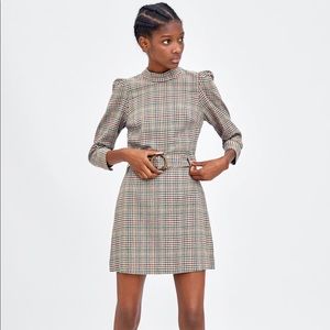 Zara Check Print Dress